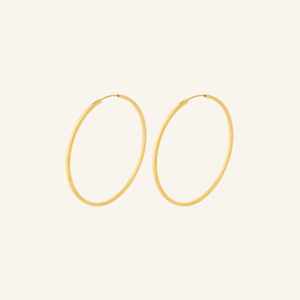 Pernille Corydon - reringe Orbit Hoops - Forgyldt