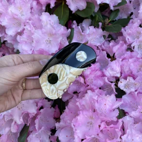 By Str - Hrklemme - Yin Yang - Sort/Hvid