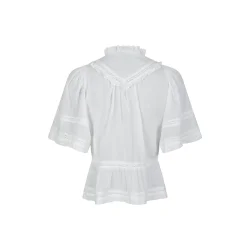 Neo Noir - Bluse - Evienne S Voile Top - White 