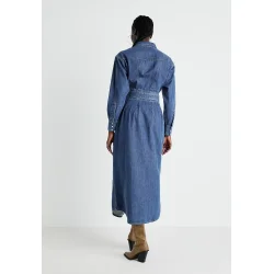 Lee - Kjole - Belted Western Dress - Blue Fusion