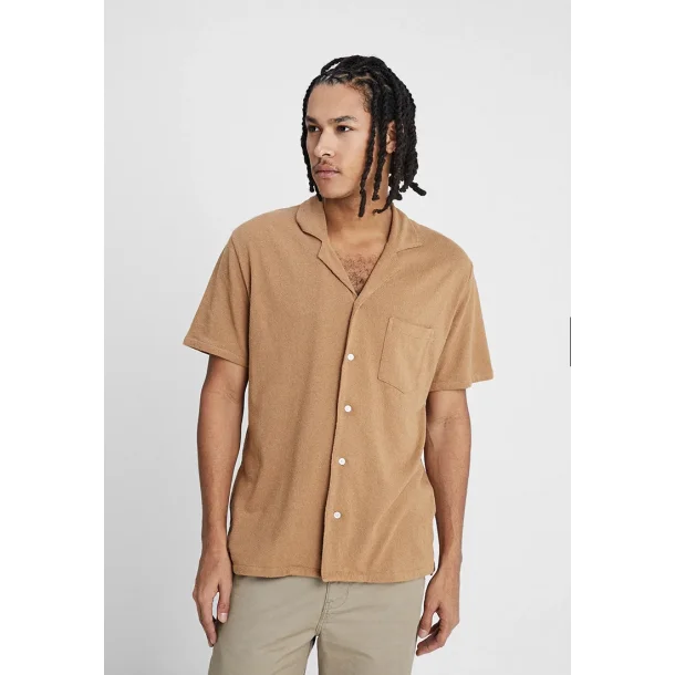 Resterds - Skjorte Resort Shirt Terry - Light Brown