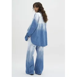 My Essential Wardrobe - Skjorte Malo Shirt MW  - Blue Dip Dye