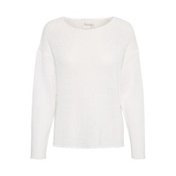 My Essential Wardrobe - Diva Boxy Knit Blouse - Bright White