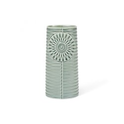 Dottir - Vase Pipanella Lines Oval - Green