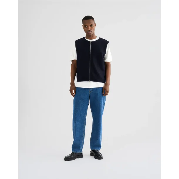  Rester�ds - Boiled Wool Vest Kian - Navy