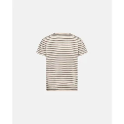  Rester�ds - T-Shirt - Bamboo Stripe Tee - Brown