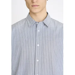 Rester�ds - Skjorte - Davis Shirt - Blue With Stripes