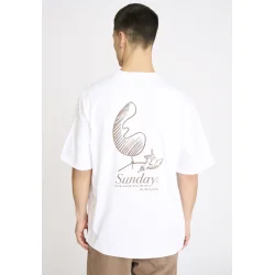 Rester�ds - T-Shirt - Tas Sundays Print - White