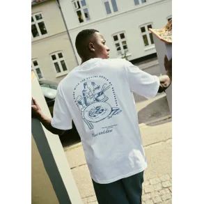 Rester�ds - T-Shirt - Tas Wine Print - White