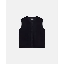  Rester�ds - Boiled Wool Vest Kian - Navy