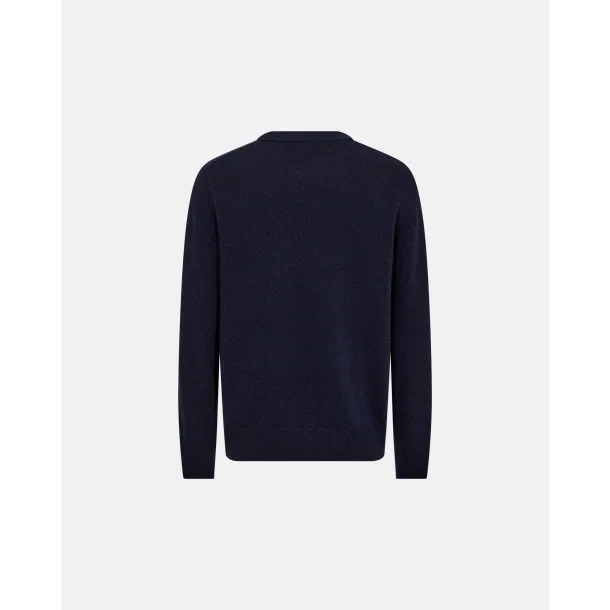 Resterds - Sweater Lean Knitt Pullover - Navy