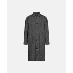 Resterds - Frakke - Harrison Wool Coat - Sort 