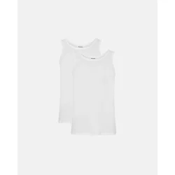 Resterds - Rib Tank 2-pack - Hvid