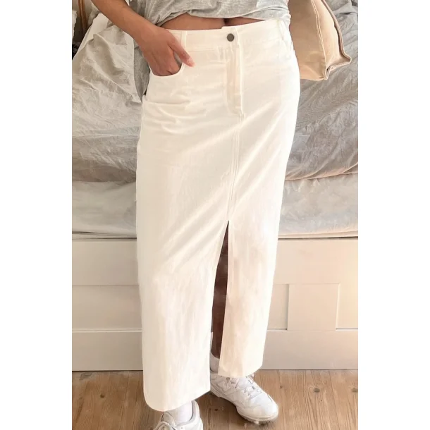 Neo Noir - Nederdel Frankie Denim Skirt - Off White