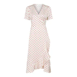 Neo Noir - Kjole Magga Dot Dress - Red