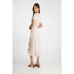 Neo Noir - Kjole Magga Dot Dress - Red