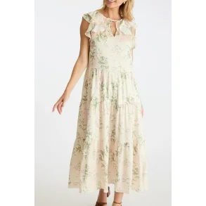 Neo Noir - Kjole Messina flower field Dress - Off white