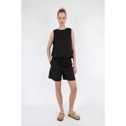 Neo Noir - Shorts Shea Linen - Black