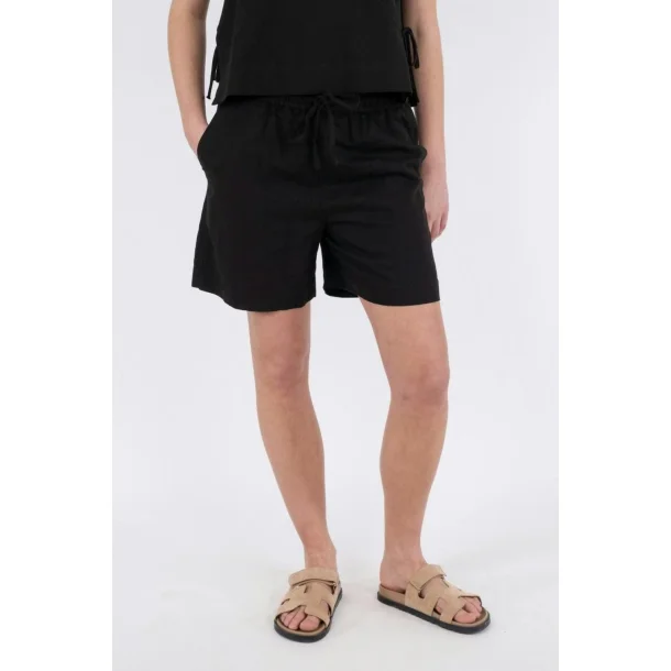 Neo Noir - Shorts Shea Linen - Black