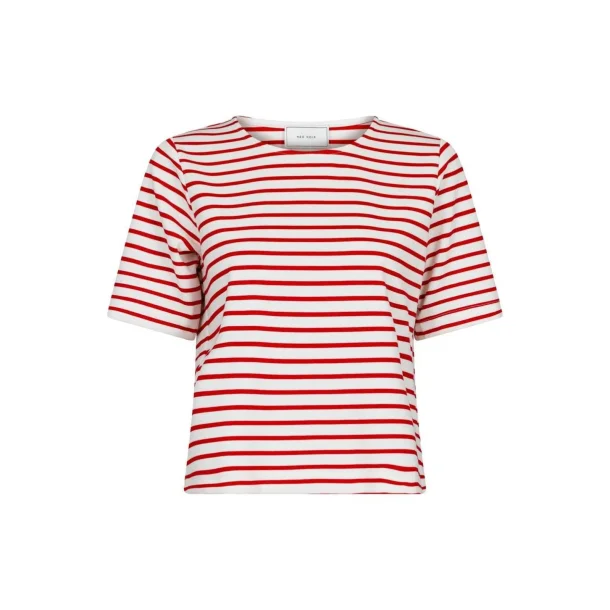  Neo Noir - Bluse Soanie Stripe Tee - Red