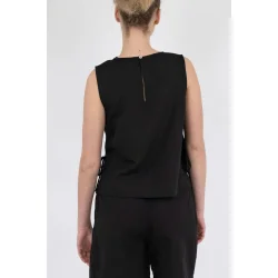 Neo Noir - Top Svetlana Linen - Black