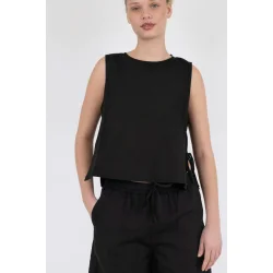 Neo Noir - Top Svetlana Linen - Black