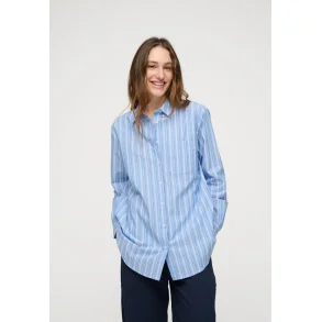 Moshi Moshi Mind - Skjorte - Gaia Shirt Stripe - Heaven Blue