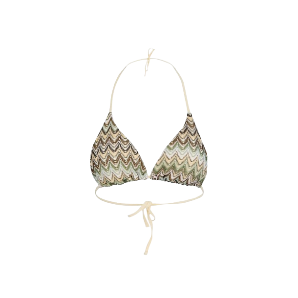 Becks�ndergaard - Amber Bel Bikini Top - Bettle Green