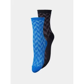 Becksndergaard - Strmper Patty Glitta Sock 2 Pack - Brigth Blue/Dark Blue