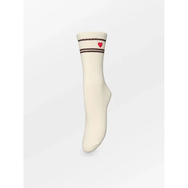 Becksndergaard - Strmper - Hjerte foreningen - Brown/Red