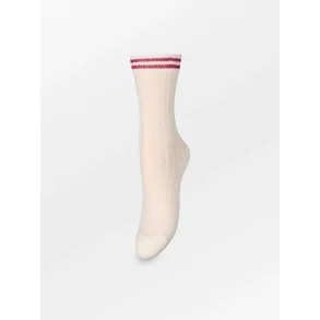 Becks�ndergaard - Str�mper - Zilla Sporty - White/ Claret Red