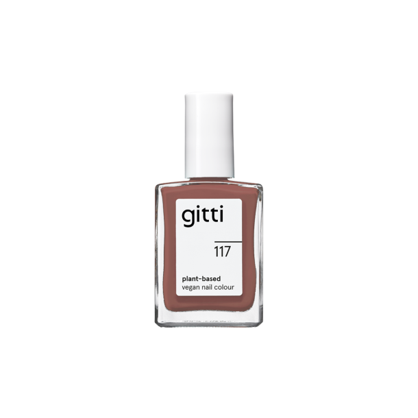 Gitti - Neglelak 117 - Hazelnut Brown, 15 ml