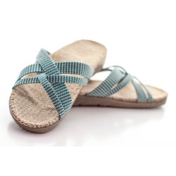  Shangies - Sandal - Green Stripes