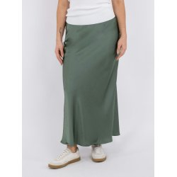 Neo Noir - Nederdel Vicky Heavy Sateen Skirt - Forrest green
