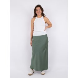 Neo Noir - Nederdel Vicky Heavy Sateen Skirt - Forrest green