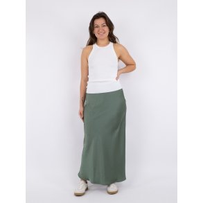 Neo Noir - Nederdel Vicky Heavy Sateen Skirt - Forrest green