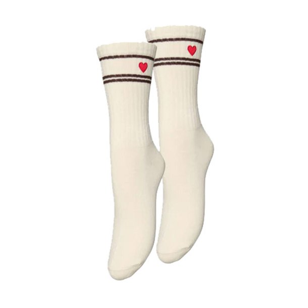 Becks�ndergaard - Str�mper - Hjerte foreningen - Brown/Red