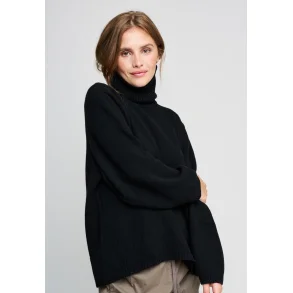 Moshi Moshi Mind - Strik - Honest Knit Roll-Neck - Black