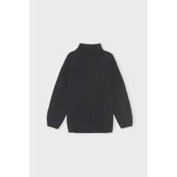 Moshi Moshi Mind - Strik - Honest Knit Roll-Neck - Black