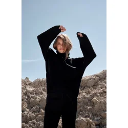 Moshi Moshi Mind - Strik - Honest Knit Roll-Neck - Black