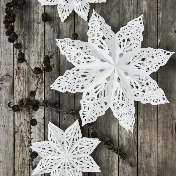 House Doctor - Papirstjerner Lehlo - White