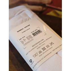 Resterds - Bambus Sokker - 5 pk -Hvid 40-45