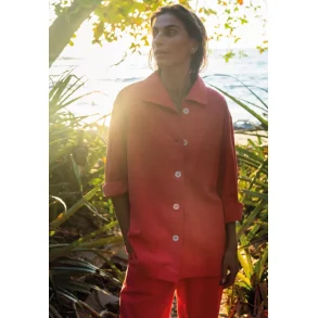 Moshi Moshi Mind - Jakke Higher Shirt Crepe - Cranberry