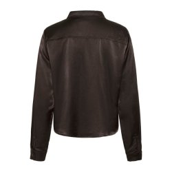 My Essential Wardrobe - Skjorte - Estelle Short Shirt - Espresso