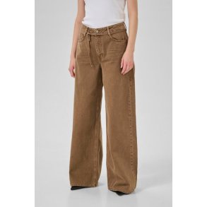  My Essential Wardrobe - Jeans - Karo Mid X-Wide - Tobacco Brown Washed