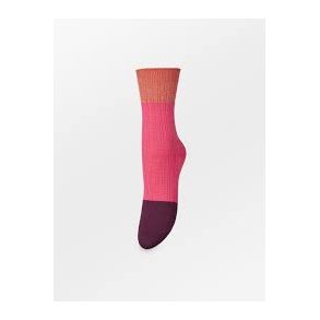 Becks�ndergaard - Str�mper - Colourblock Bam Sock - Carmine Pink