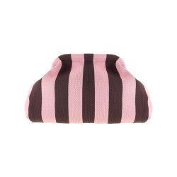 By St�r - Alba Clutch - Rosa/ M�rkebru Stribet