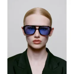 A.Kjrbede - Solbriller Kaya - Demi Tortoise - Blue Lens