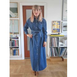 Lee - Kjole - Belted Western Dress - Blue Fusion