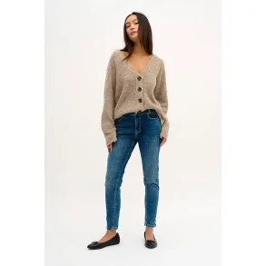 My Essential Wardrobe - The Knit Cardigan - Dune Melange